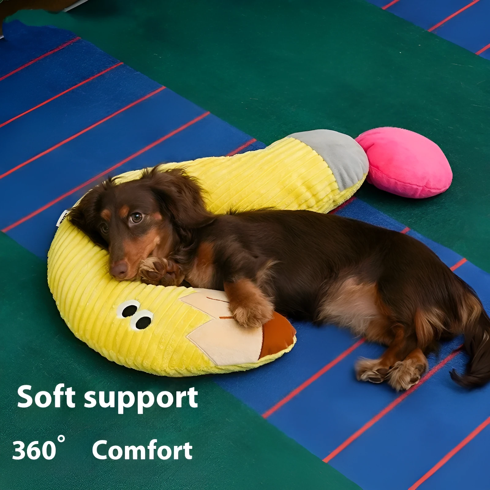 Soft fleece pet pillow in candle colour design for cats and dogs