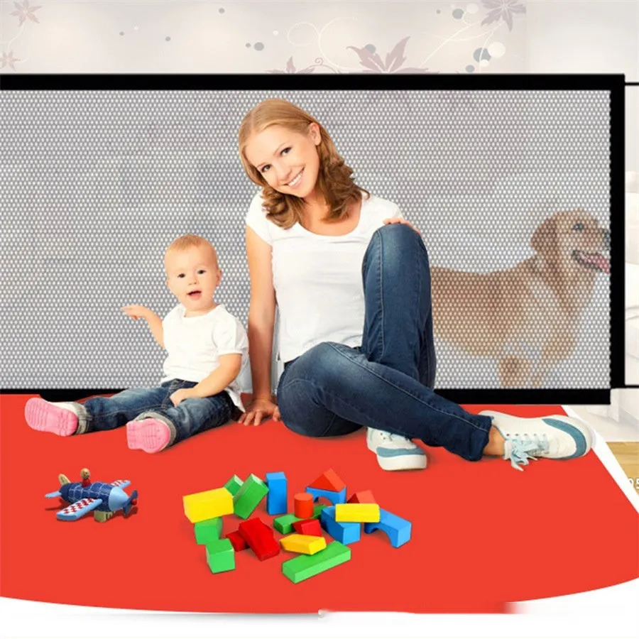 Black pet isolation hole-free net made of polyester and Oxford cloth, small size 110x72cm, for indoor and outdoor safety barrier