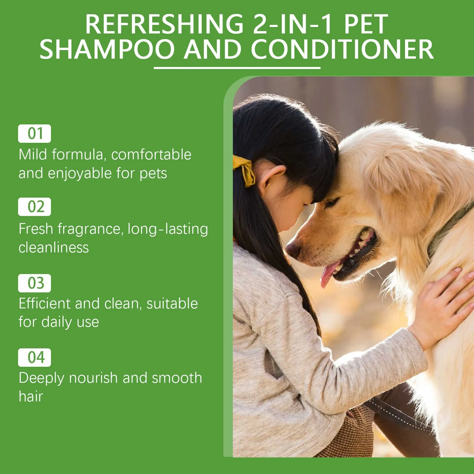 A 100ml bottle of pet 2-in-1 shampoo and conditioner gel with watermelon and coconut extract.
