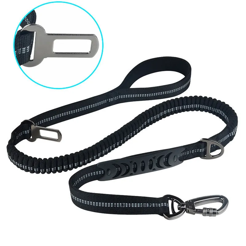 Retractable polyester dog rope leash in army green, 2.5x135cm, with handgrip for small pets