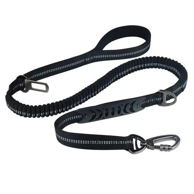 Retractable polyester dog rope leash in army green, 2.5x135cm, with handgrip for small pets
