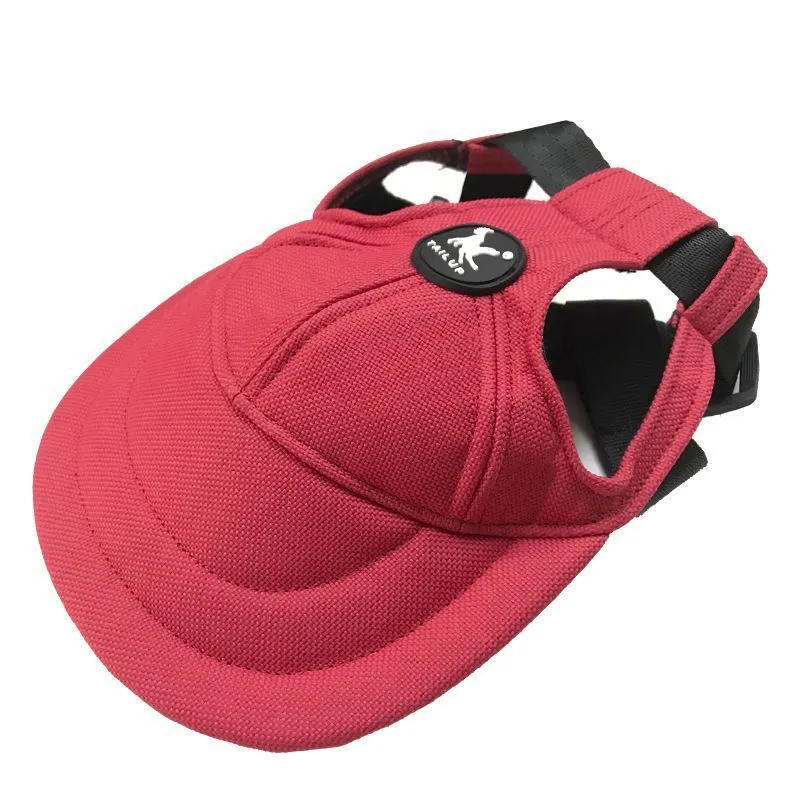 Multi-colour sun-proof polyester cotton and denim baseball cap for dogs and cats in pink, blue, and cowboy black