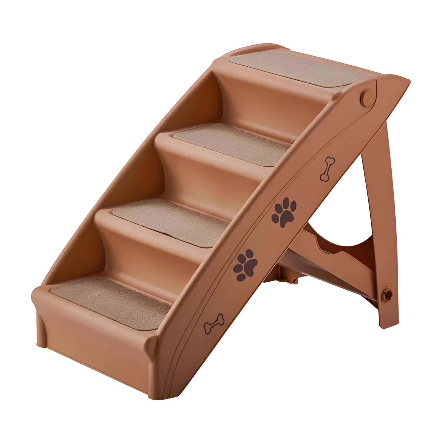 Foldable pet stairs for small dogs and cats with non-slip mat