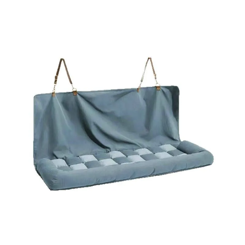 Car seat back pet bed stitching dog bed mat in single seat size cloth material khaki colour