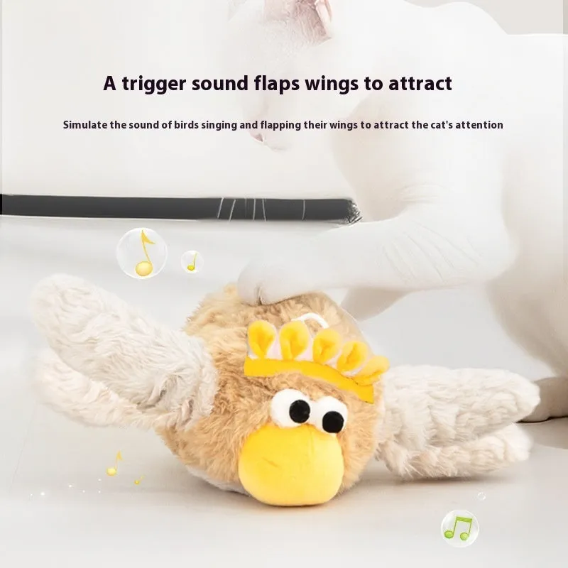 Cat Shaking Kincho electric plush sound toy in Shake Kincho colour with charging cable and catnip