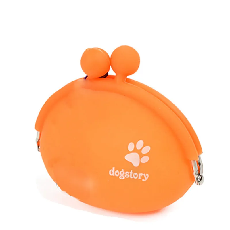 Silicone dog training treat pouch with waist attachment in assorted colours