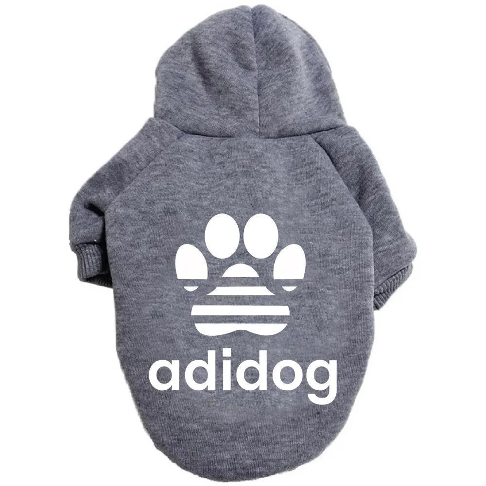Dog claw guard polyester hoodie in blue, available in sizes S to 9XL for small and large breeds