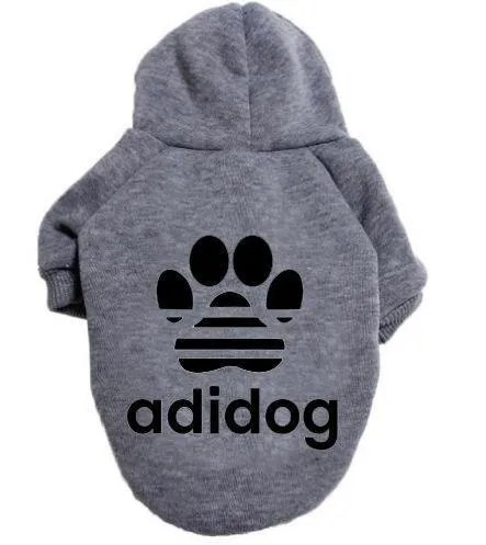 Dog claw guard polyester hoodie in blue, available in sizes S to 9XL for small and large breeds