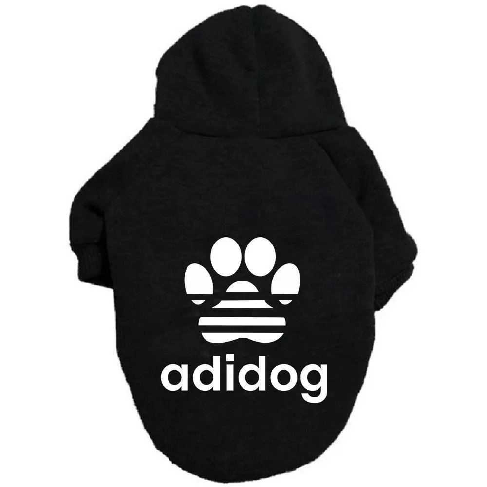 Dog claw guard polyester hoodie in blue, available in sizes S to 9XL for small and large breeds