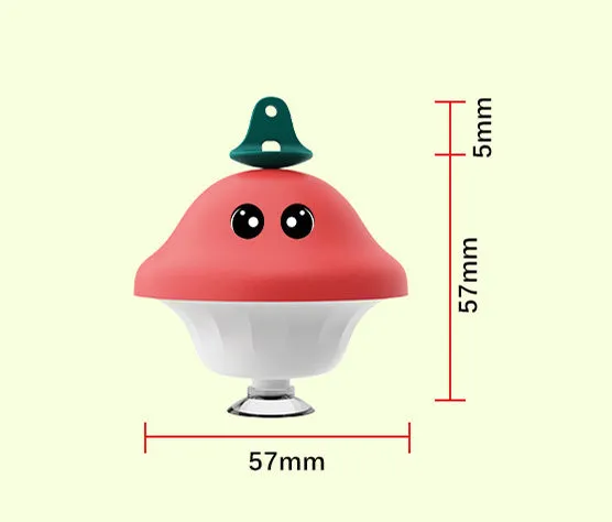 Red cat wand suction cup toy with retractable teaser on smooth surface, ABS construction, 41g weight