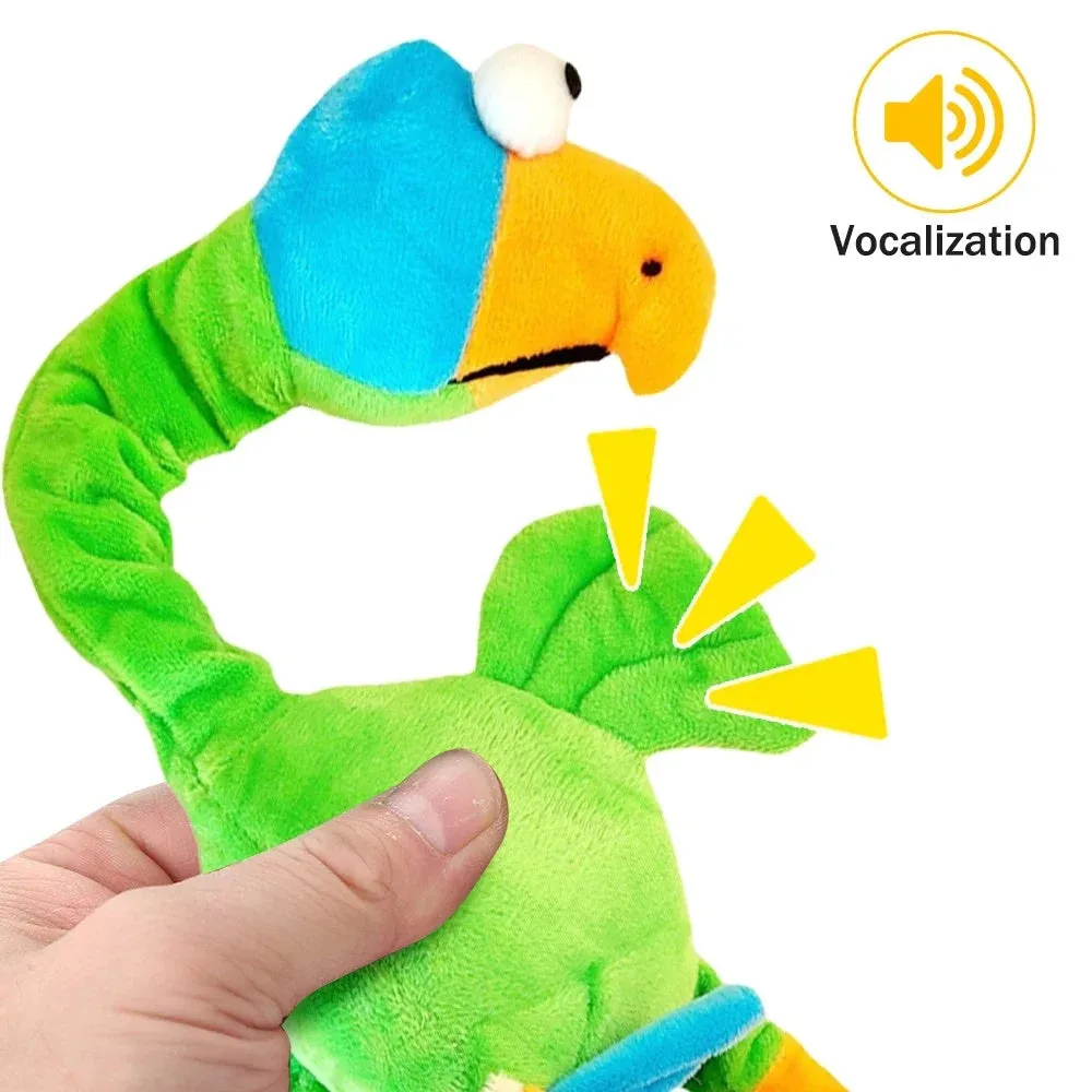 Durable rubber dog toy shaped for chewing, shown in black, green, and orange colours.