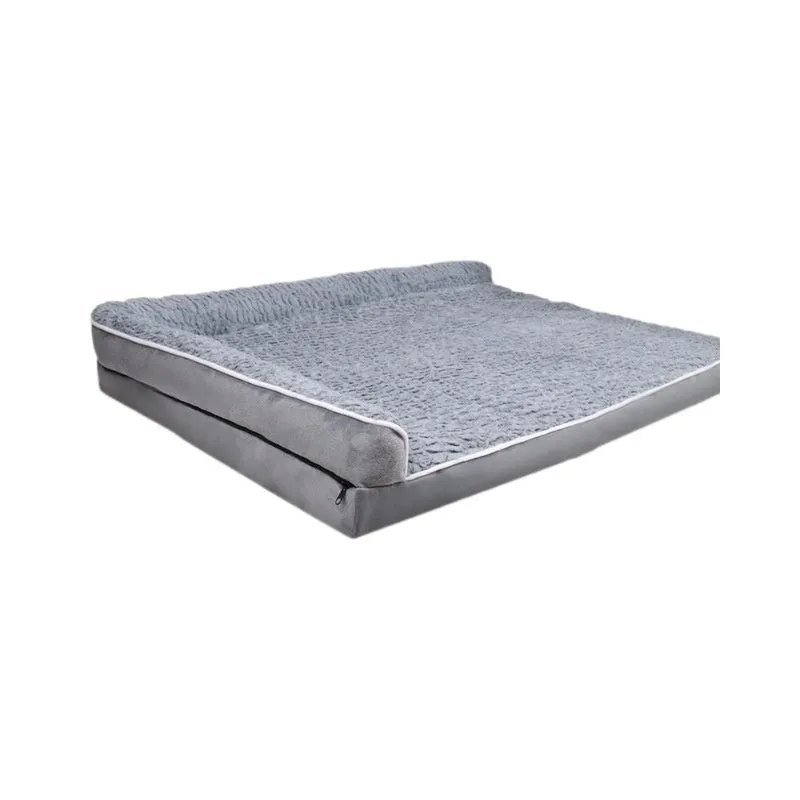 Waterproof fabric pet sofa kennel for cats in light gray – removable washable design