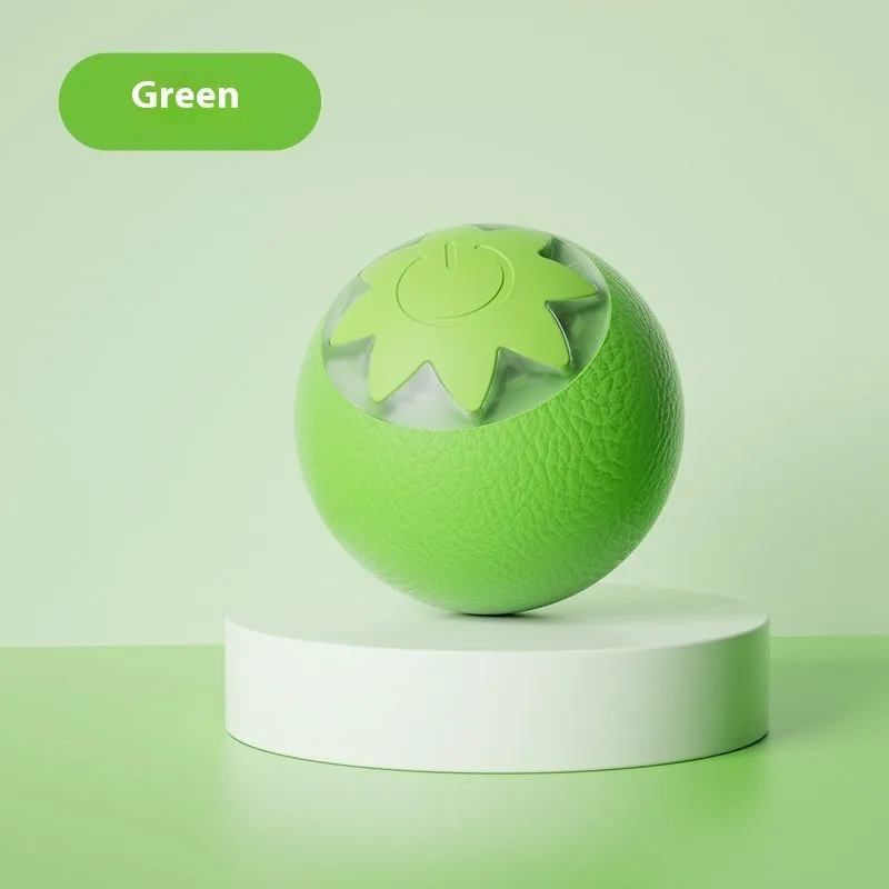 Self-Hi Relieving Stuff electric cat toy strawberry rolling ball for cats and small dogs in green