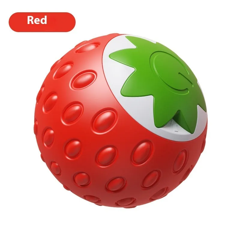 Self-Hi Relieving Stuff electric cat toy strawberry rolling ball for cats and small dogs in green