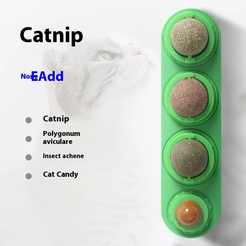 Cat toy snack molar in plastic with long-lasting design, available in blue, green, purple, pink, white, or grey