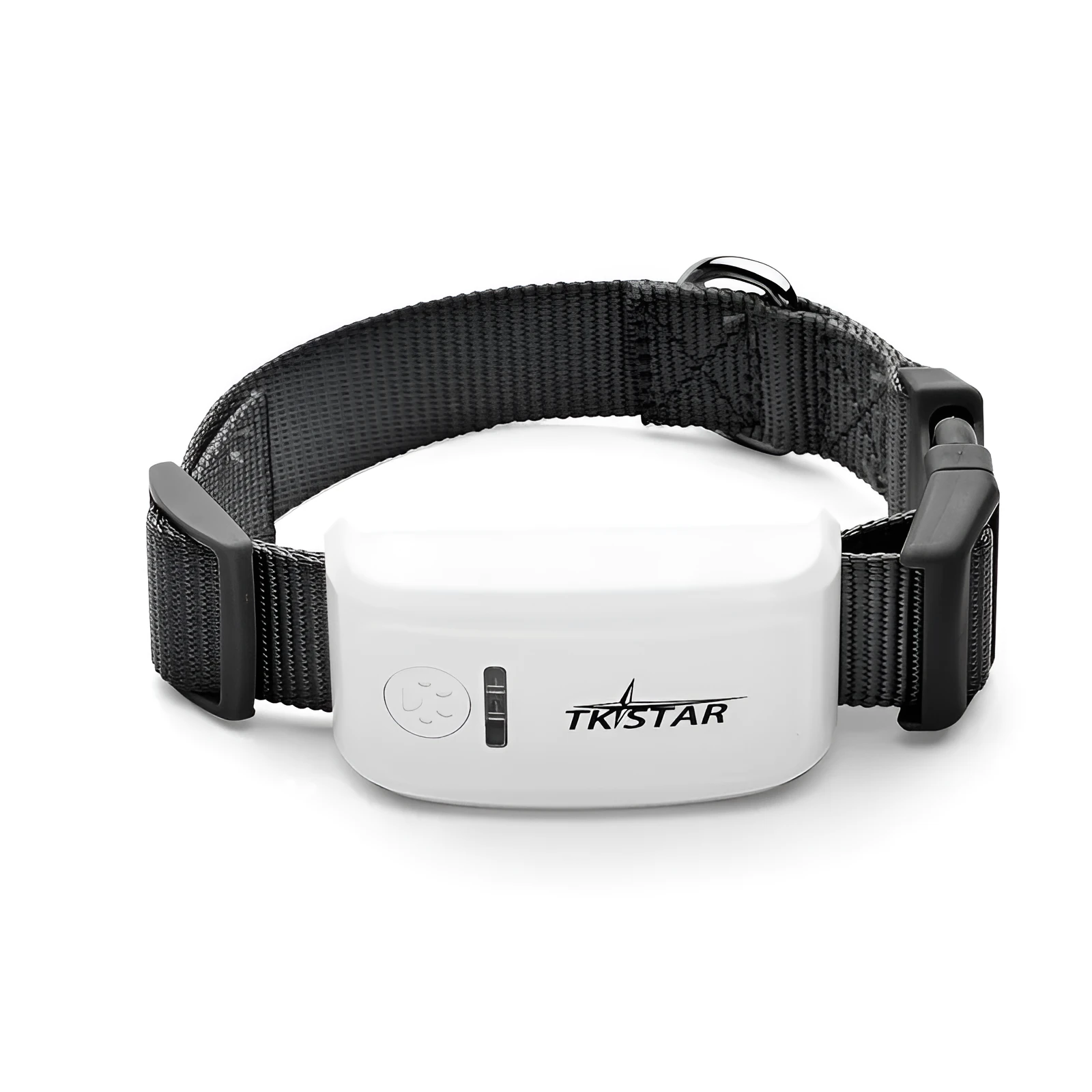 Cat GPS tracker locator device in black with real time tracking and geofence alert feature