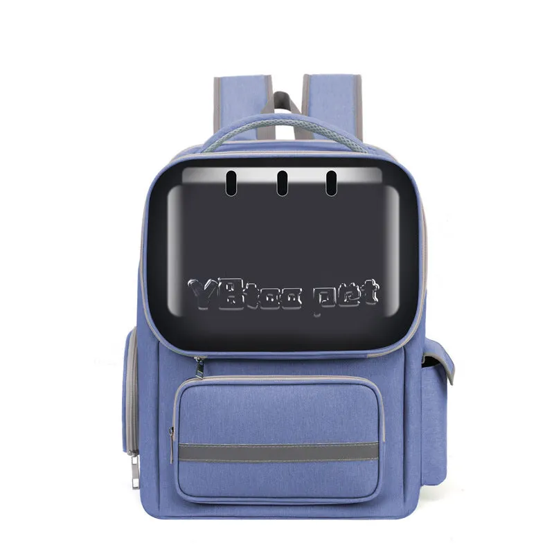 Outdoor portable dog bag PVC Oxford breathable pet carrier for small dogs under 7.50kg solid colour