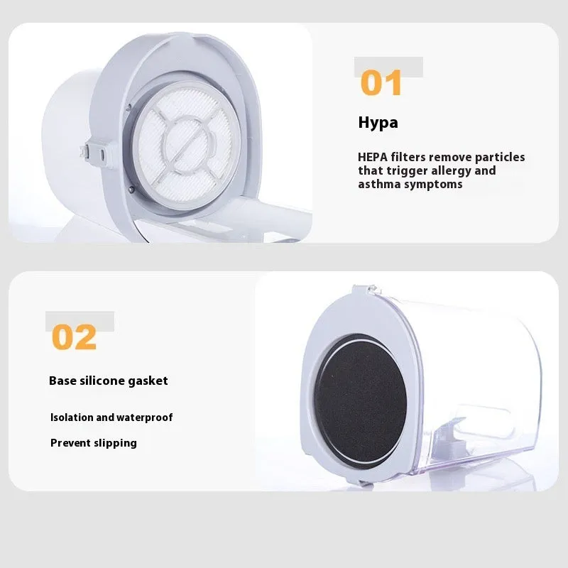 Pet multi-function hair conditioner set with electric clipper, comb, and roller on a surface