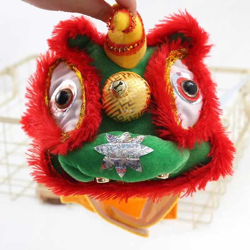 Lion Dance Dog Funny Autumn and Winter Pet Clothes Polyester Sizes S M L XL Red White Yellow Casual Pet Apparel for Male and Female Dogs