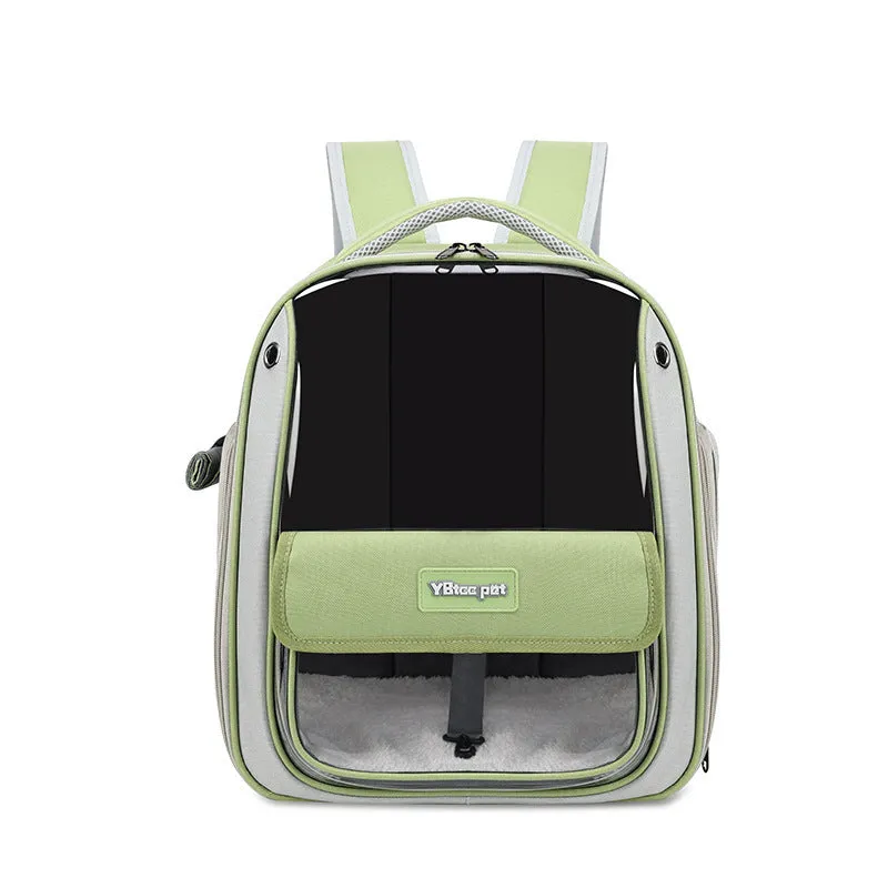 Large capacity breathable cat carrier bag in Oxford fabric, grey colour