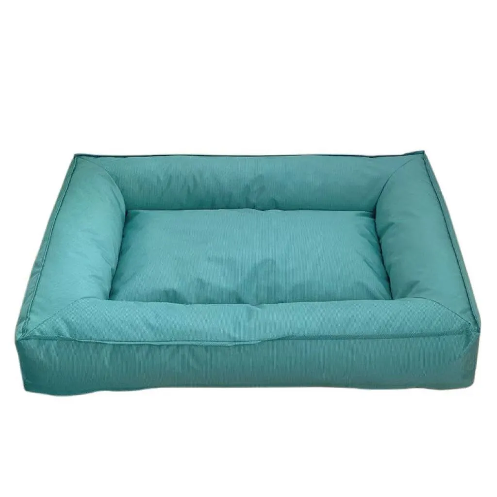 Orthopedic dog bed with full surround support in waterproof Oxford cloth, size XL, colour blue