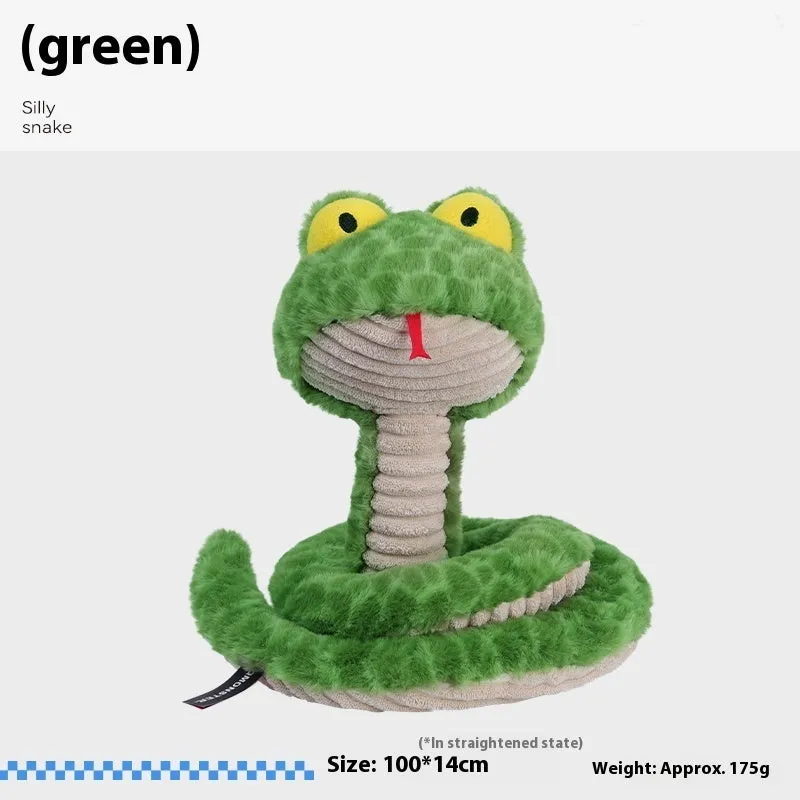 Pet molar long lasting sounding dog toy in plush green fabric for interactive chew play