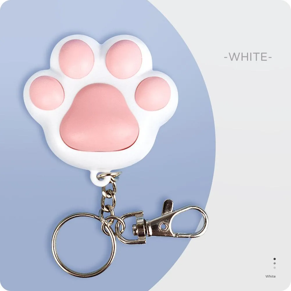 USB rechargeable infrared cat teaser toy with keychain attachment in black or pink colours