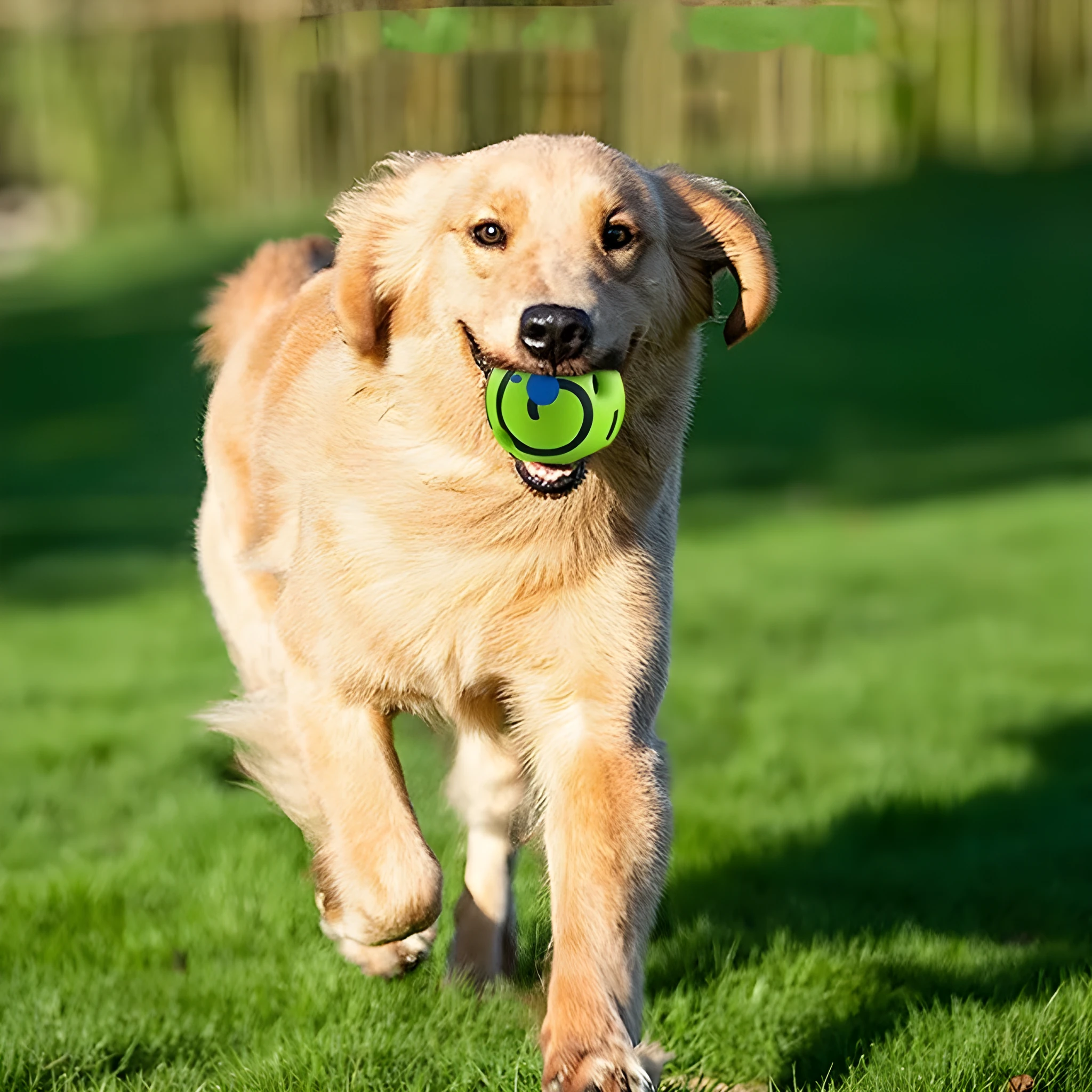 Bite-resistant PVC food dropping ball dog toy in 10cm size for slow feeding enrichment