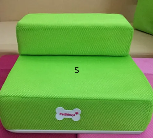 Black sponge foam pet stairs 67cm long for small dogs and cats on a light floor