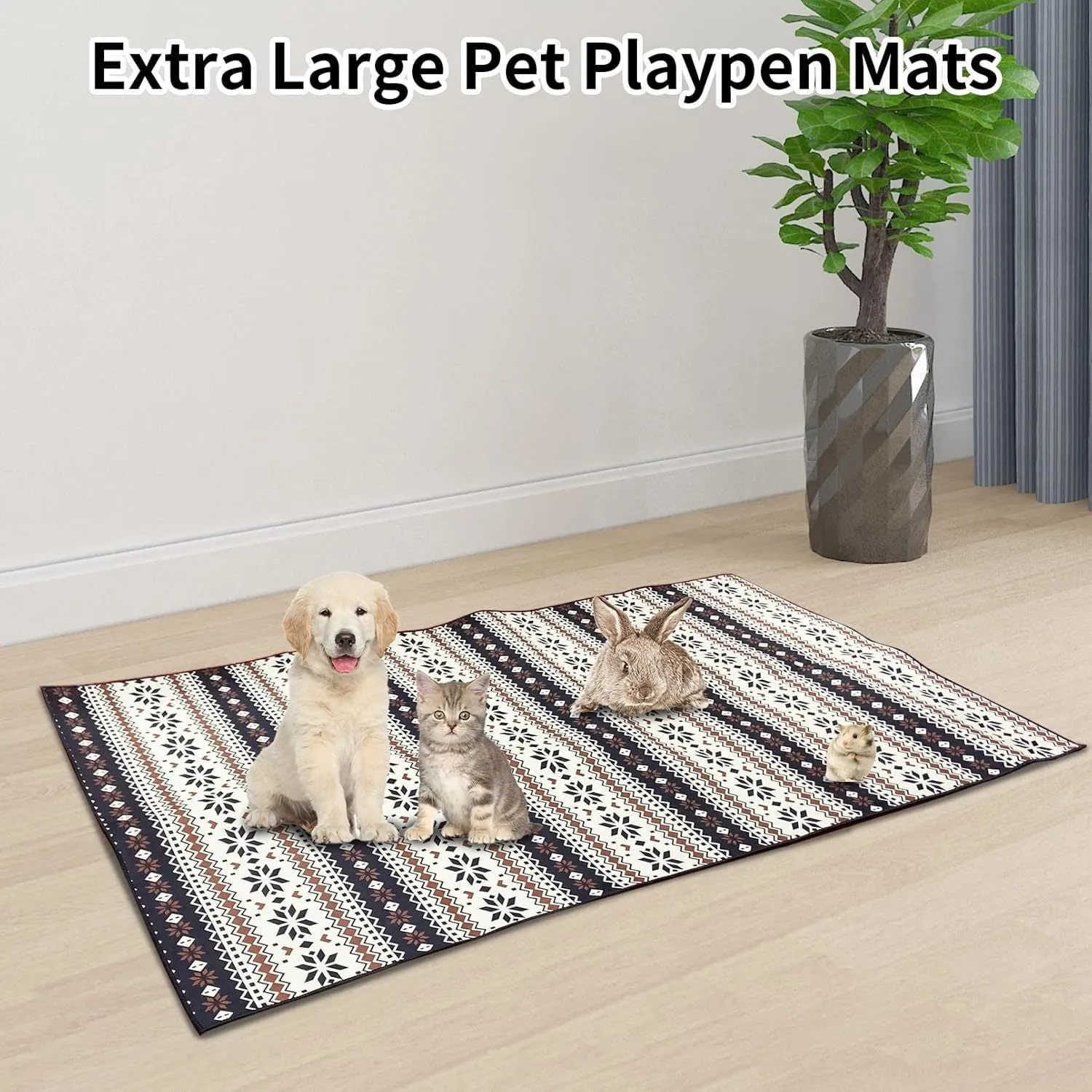 Bohemian style crystal velvet pet mat 40x60cm stain resistant dog urine pad in multiple colours
