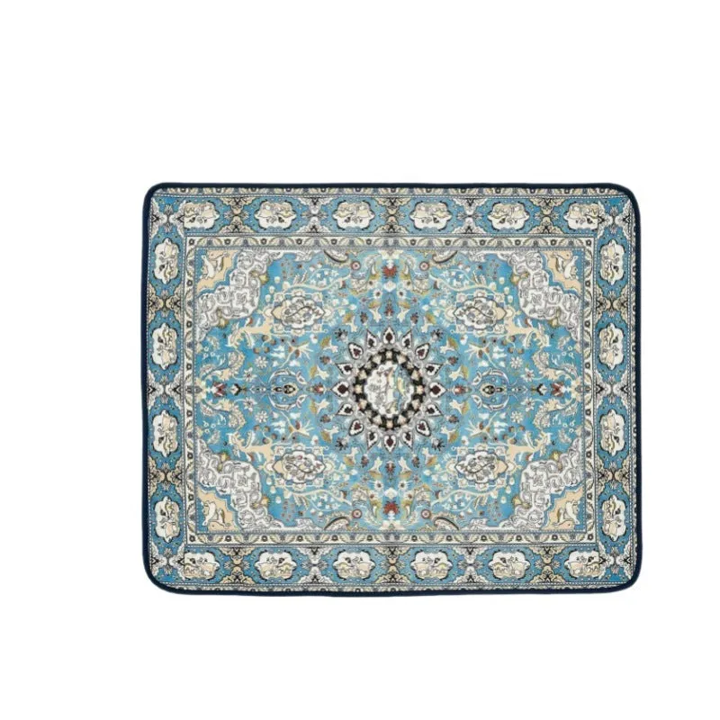 Bohemian style crystal velvet pet mat 40x60cm stain resistant dog urine pad in multiple colours