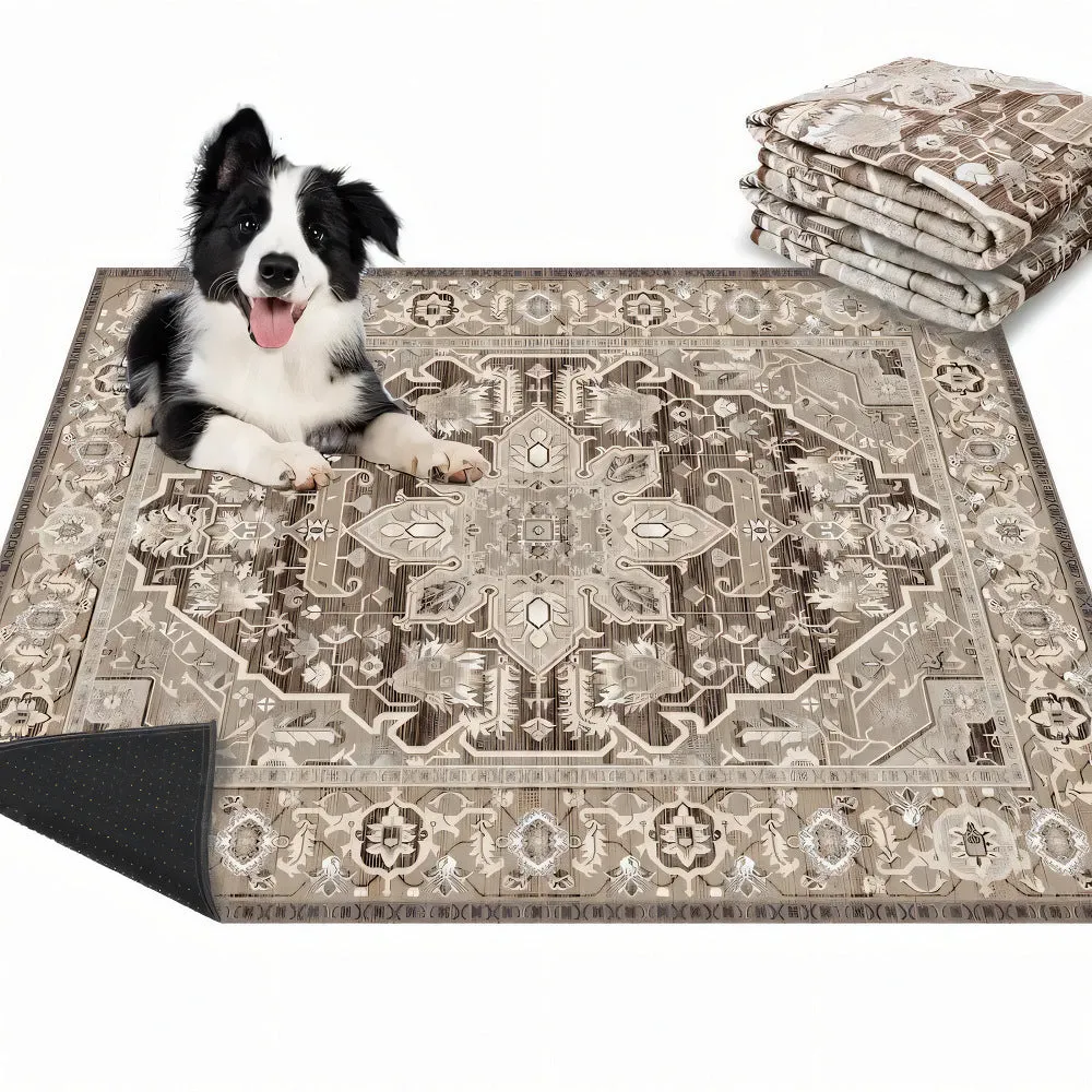 Bohemian style crystal velvet pet mat 40x60cm stain resistant dog urine pad in multiple colours