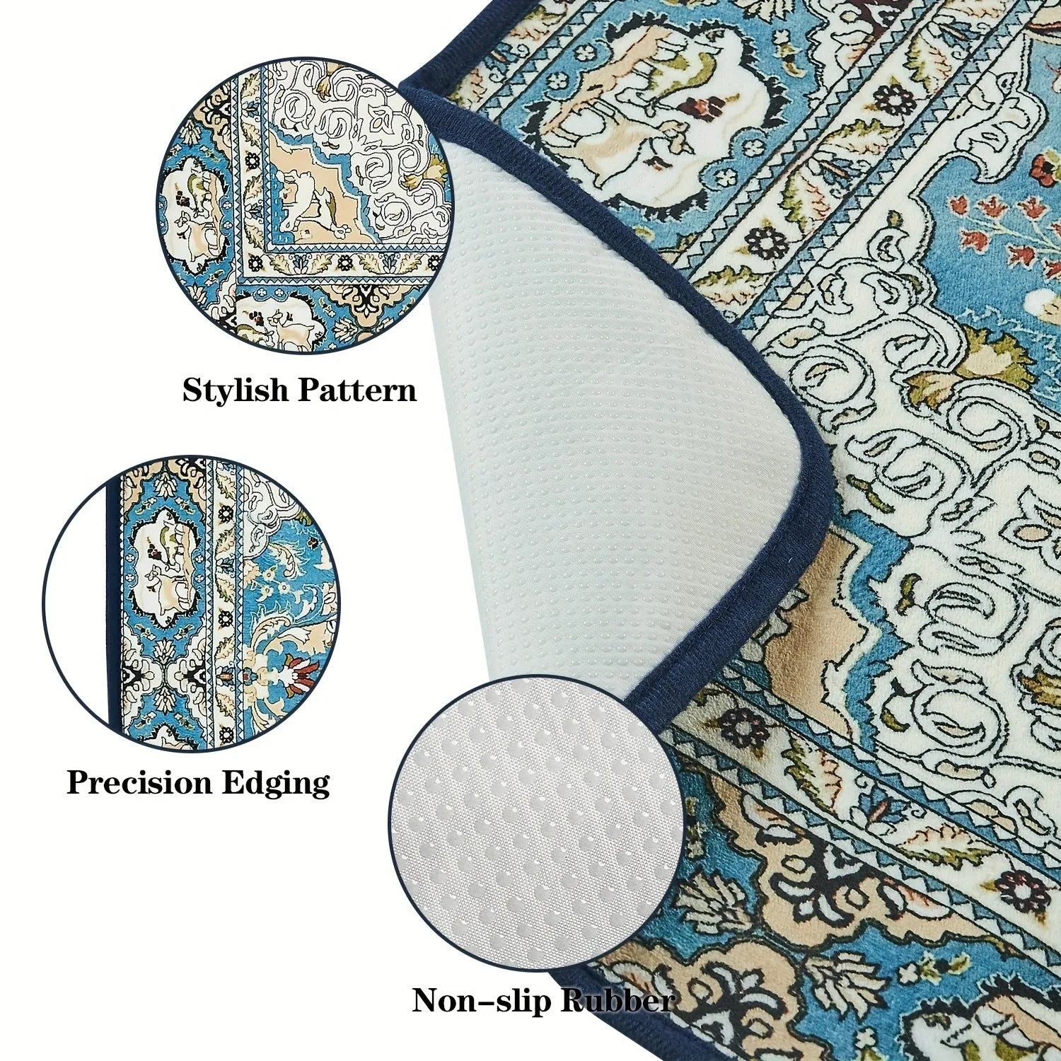 Bohemian style crystal velvet pet mat 40x60cm stain resistant dog urine pad in multiple colours