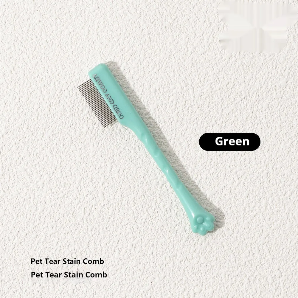 ABS pet grooming comb and scissors set for dogs, available in black, yellow, white, and green colours