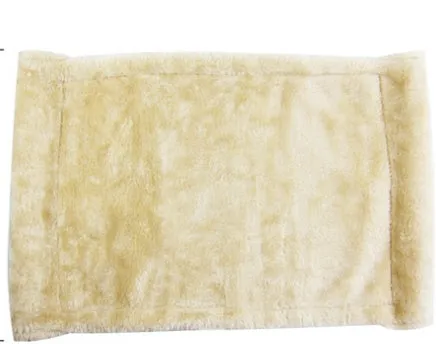 Cat hammock wooden bed with beige removable cushion on a radiator, providing a cosy perch for cats.