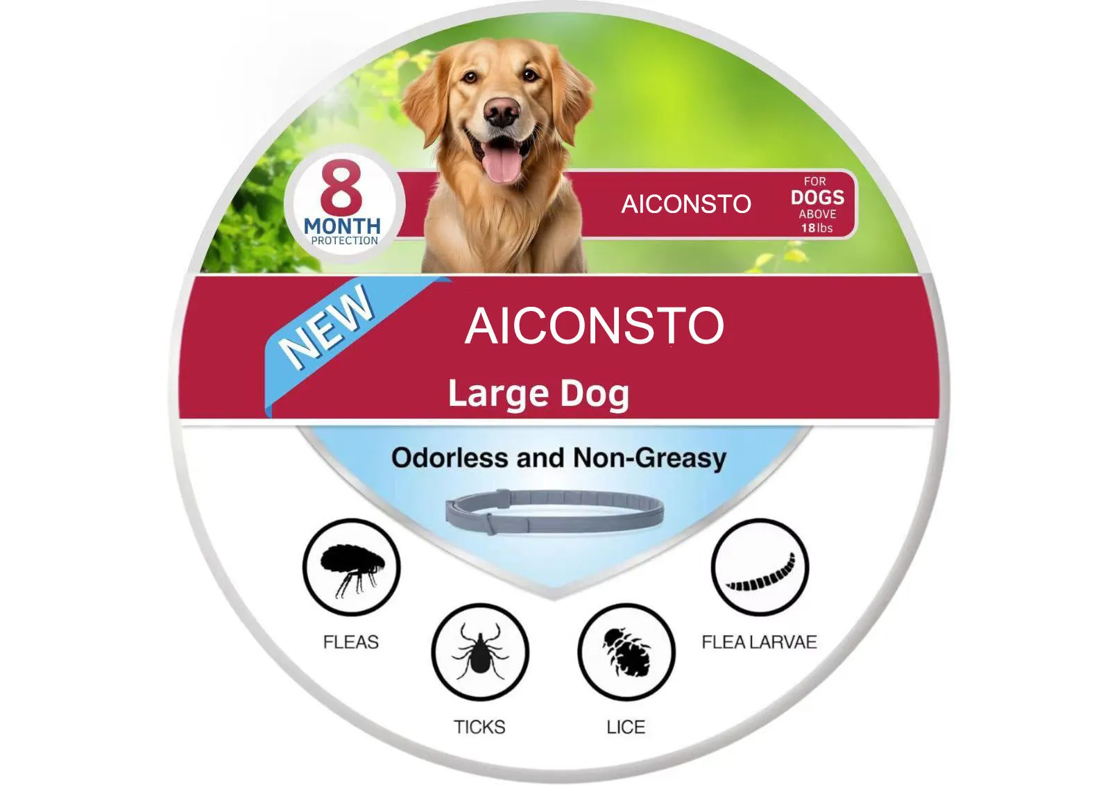 Pet insect repellent collar plastic deworming collar in 38cm or 70cm for cats puppies and big dogs geometry pattern