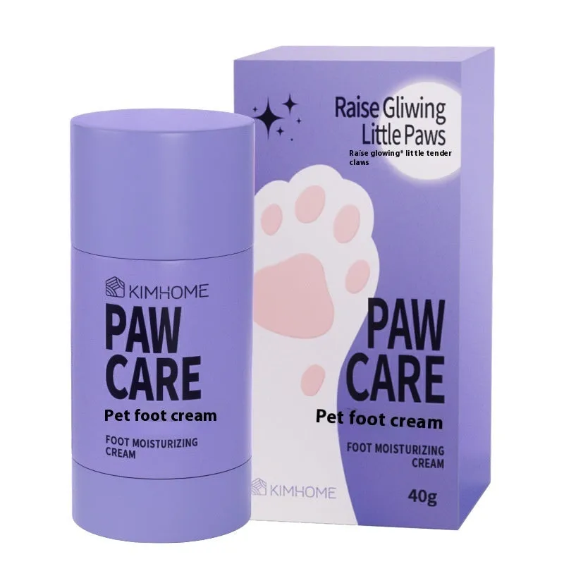 40g pot of pet foot cream with Brazil palm wax for cat and dog paw moisturising