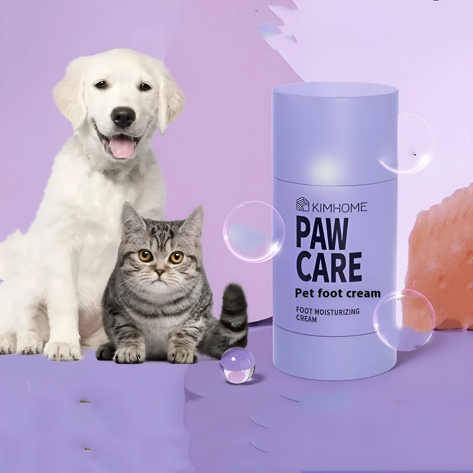 40g pot of pet foot cream with Brazil palm wax for cat and dog paw moisturising