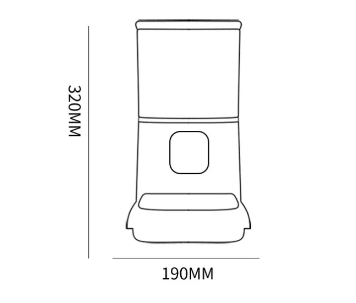 Dark green 6L WiFi automatic pet feeder with stainless steel bowl and digital control panel