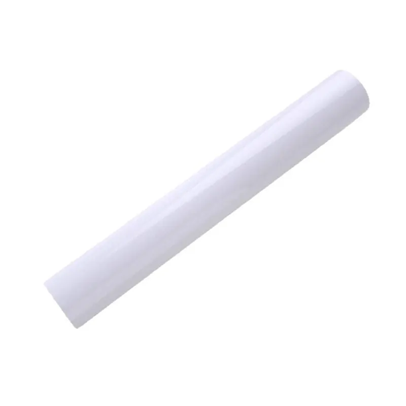 Two transparent PVC self-adhesive cat claw protector pads on a leather sofa arm, each 47x15cm