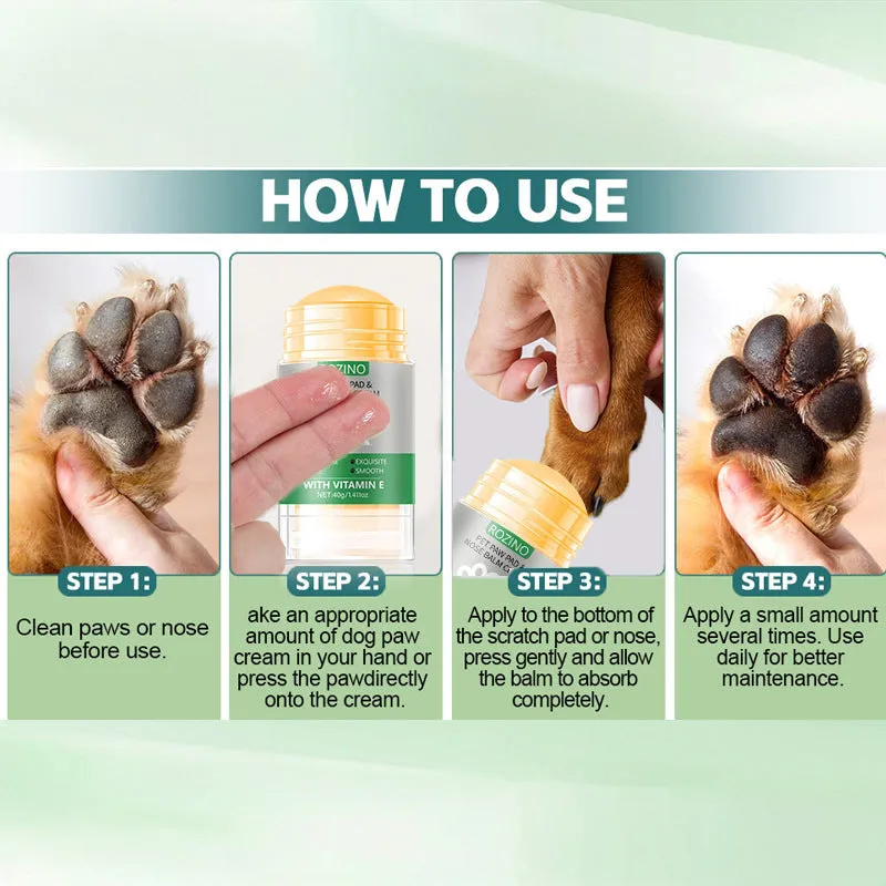 Pet paw and nose cream with green tea and herbs, 40g tube for dogs and cats