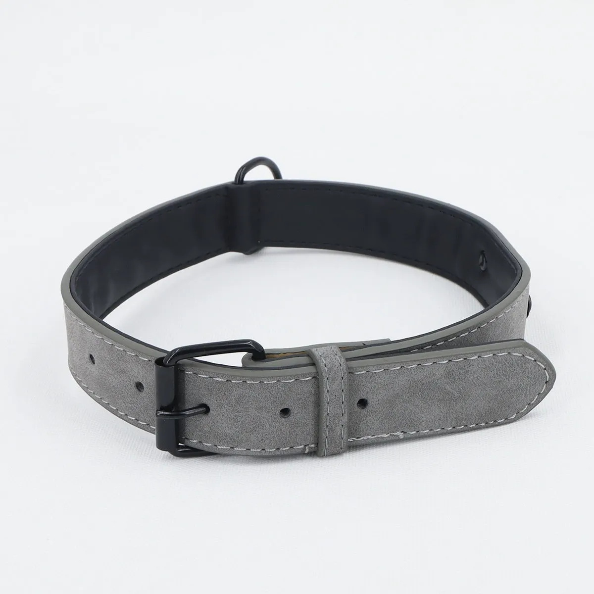Anti-loss pet Alaskan neck collar in leather, available in multiple colours, for dogs and cats, sizes XS to XL