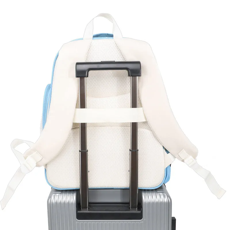 Double shoulder cat bag in solid colour for cats up to 7.50kg made from nylon