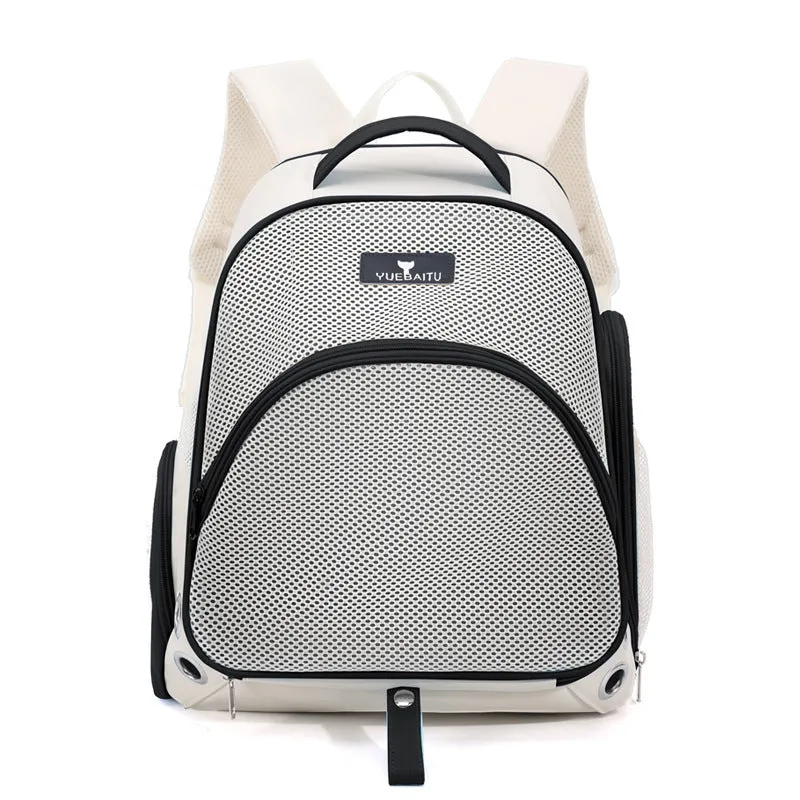 Double shoulder cat bag in solid colour for cats up to 7.50kg made from nylon