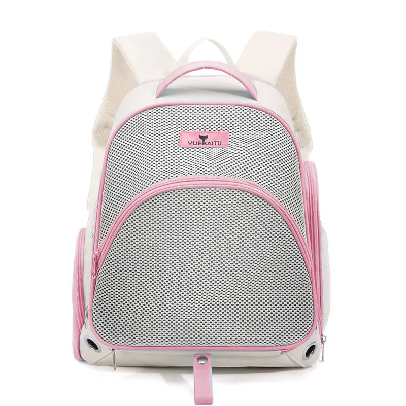 Double shoulder cat bag in solid colour for cats up to 7.50kg made from nylon