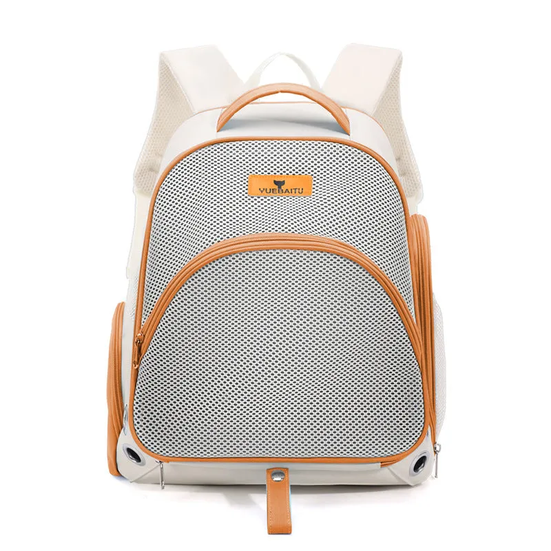 Double shoulder cat bag in solid colour for cats up to 7.50kg made from nylon