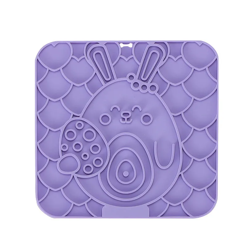 Pet licking mat silicone suction cup bowl slow feeder for dogs and cats