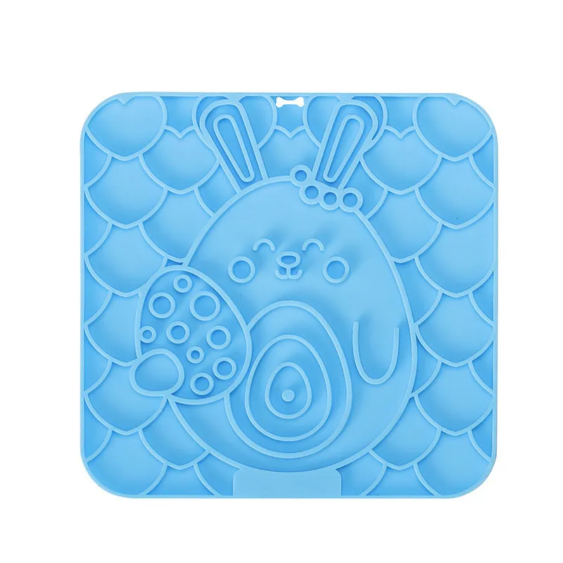 Pet licking mat silicone suction cup bowl slow feeder for dogs and cats
