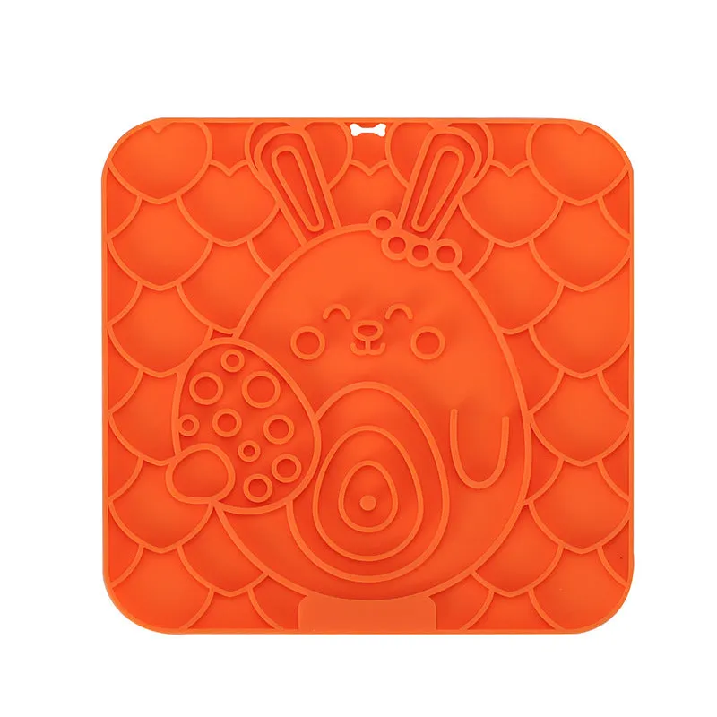 Pet licking mat silicone suction cup bowl slow feeder for dogs and cats