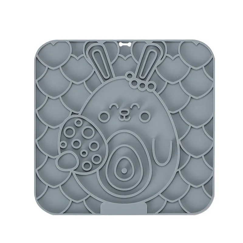 Pet licking mat silicone suction cup bowl slow feeder for dogs and cats